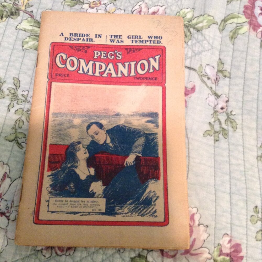 ORIGINAL Peg's Companion, May 23, 1922, Antique British 1920s '20s Pulp Magazine